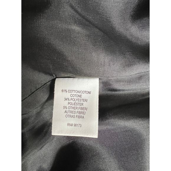 W By Worth Navy Blue Anf Black Patchwork Tapestry A Line Skirt Size 8 - Picture 5 of 10